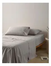 [Vue] 300TC Australian Superfine Cotton Sheet Set in Silver