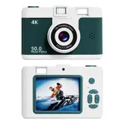 Digital Camera, 50MP 1080P Compact Camera, 16X Digital Zoom Anti Shake Portable Video Camera with 32GB SD Card, for Photography Video Vlogging (Green)