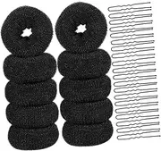 PACKOVE 1 Set Donut Bun Hair Maker Kit Versatile Bun with Clips for All Hair Types for Women and Create Updos and Styles