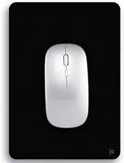 Small Mouse Pad 15 x 20 cm, Audimi Mini Mouse Pad Thick for Laptop Wireless Mouse Home Office Travel, Portable & Washable (Black)