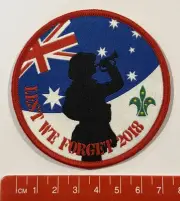 2018 ANZAC DAY - Scouts Australia Badge / Patch, Perfect Condition