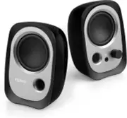R12U-BLACK Active USB Powered Multimedia Speaker System – Bass Reflex, 3.5Mm AUX