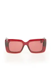 Red Tinted Square Sunglasses