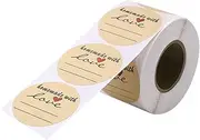 HYTROVE 1Roll Decorative Thank You Stickers for Present Wrapping Self Adhesive Labels for Baking Bags Craft Decoration and Creative Projects