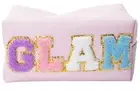 Letter Patchwork Cosmetic Bag