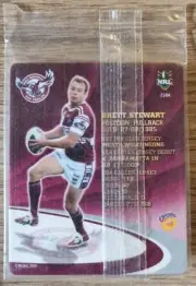 NRL Samboy The Footy Frames Tazo ~ Brett Stewart ~ Manly Sea Eagles ~ C21/64
