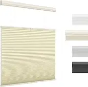 UNISHADES Top Down Bottom Up (TDBU) Cellular Shades Cordless Honeycomb Blinds for Indoor Windows, for Windows Size (29" W × 48" H) Colour (Beige - Light Filtering)