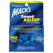 Macks Sound Asleep Soft Foam Earplugs travel comfort sleep SNORE Ear Plugs 12...