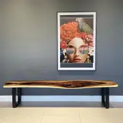 Bench seat or low set console table, hallway table Raintree Wood 1.8 Meter 180cm