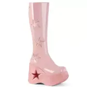 DYNAMITE-218 Baby Pink Patent-Baby Pink Multi Gliter
