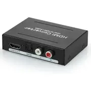 3-in-1 1080P HDMI Audio Extractor HDMI to HDMI + Optical Toslink(SPDIF) + RCA(L/R) Stereo Analog Outputs Video Audio Splitter Converter