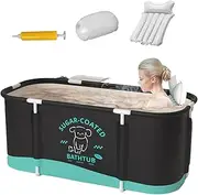 Portable Bathtub for Shower Cubicle, Foldable Bathtub for Adults, Soaking Standing Bathtub, Outdoor Ice Bathtub for Athletes, Multilayer, Portable, Cold Plunge Pool for Gym