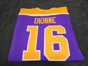 MARCEL DIONNE #16 Sewn Mitchell & Ness 1980-81 Vintage Blue Line Jersey SZ XL
