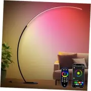 RGB Floor Lamp with 3 Color Temperatures, Ultra Bright 1800LM Smart Arc LED