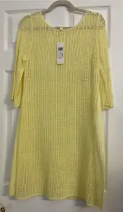 NWT $198 Eileen Fisher Organic Linen Daisy Bateau Neck Tunic Small