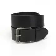 Brockman Supply Co. Men's Casual Leather Belt - Black