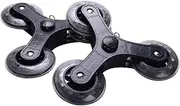 Gyorwst 2Pcs/Set Black Shopping Cart Trolley Caster Luggage Suitcase Roller Replacement Wheel Pulley Sliding Roller Wheel Accessories