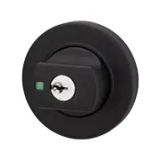 Lockwood Matt Black Round Double Cylinder Deadbolt