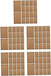 Tofficu 5sets Paper Envelopes Small Coin Saver Self-Adhesive Mini Envelopes Budgeting Tool Pack of 50 50pcs*5