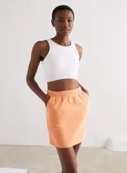[aim'n] Papaya Sweat Skirt