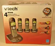 Vtech DECT 6.0 4 Handset Cordless Phones Digital Answering CS6199-4 Caller ID