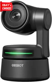 Tiny PTZ 1080P Webcam AI Tracking Auto-Frame Gesture Control USB Microphone 2X Z