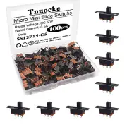 100PCS 5Mm High Knob Vertical Micro Mini Slide Switchs,3 Pin 2 Position SPDT Lat