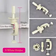 Wig Head Stand Table Clamp Training Mannequin Wig Head Holder Adjustable Plastic
