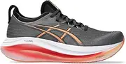 [ASICS] Men's Gel-Nimbus 27 Running Shoes, Carbon/Mojave, 9.5 Wide