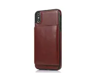 P05 Brown Magnetic Wallet Crazy Horse Print Smartphone Case for IPhone14 6.1 inch