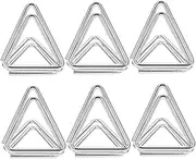 GRADENEVE 6Pcs Triangle Memo Clip Holders Table Number Holders for Weddings Parties Events Sturdy Design for Photos Notes Cards Elegant Finish