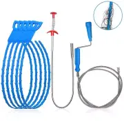 Vastar 7 in 1 Drain Snake Kit, 5Pcs 24inch Hair Drain Clog Remover, 24inch Stain