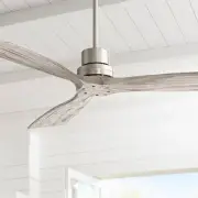 52" Casa Delta DC Nickel and Gray Indoor Ceiling Fan with Remote