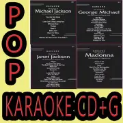 MICHAEL JACKSON,GEORGE MICHAEL,MADONNA,JANET Karaoke CD+G 4 DISC Backstage