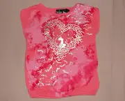BABY PHAT Girls Peach Short Sleeve Top Size- 4 NWT