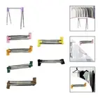 Portable Garment Rack Adjustable Clothes Rail for Balcony Office Cloakroom