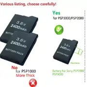 Battery for PSP SLIM & LITE PSP 2000 for PSP 2004 for PSP 3000 for PSP 3004 new