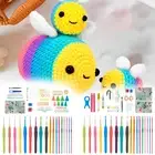 Crochet Hook Set 2 to 6mm Crochet Hooks Accessories Ergonomic Anti-Slip Handles♛