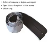 Adhesive Zipper 7ft Double Zip Pullers for Temporary Plastic Wall Systems