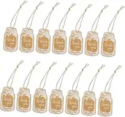 SEWOART 100 Sets Bottle Shaped Paper Present Tags Blank Hanging Labels for DIY Crafts Baking Cards and Decorations Durable and Writable for and Personal Messages