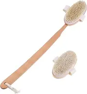 Pack Wooden Body Brush Shower Loofah Stick Back Scrubber Natural Material Comfortable to Use