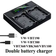 Dual Battery Charger For Panasonic HC-750EB 770EB 989 V110 V130 V160 V180 V201