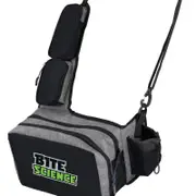 Bite Science Fishing Tackle Sling Bag with Multiple Storage Pockets