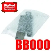 300 x #000 Bubble Wrap Bags Pouch 100x203mm Bubblewrap