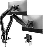 Dual Monitor Desk Mount, Full Motion Dual Monitor Arm Gas Spring for 13"- 32" Co