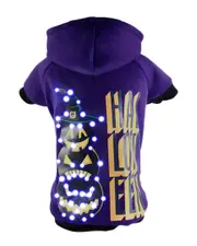 Pet Life LED Lighting Halloween Happy Snowman Hood