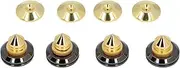 4 Set Speaker Shock Absorbing Feet, HiFi Speaker Isolation Feet Spikes Vibration Damping, Metal Turntable Isolation Platform for Amplifier CD DVD Player