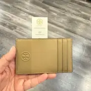 Tory Burch Fleming Soft Card Case 137147 IN PEBBLESTONE