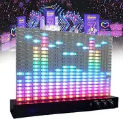 Music Sync Lights Multiple Modes Music Spectrum Led Light, Sound Pickup Spectrum Lamp with 14 Segment Spectrum, Acrylic Lamp Post, Pickup Rhythm Light, Audio Analyzer for Studio, Gaming Room