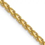 18 Inch 14K 2.1mm D/C Open Franco Chain
